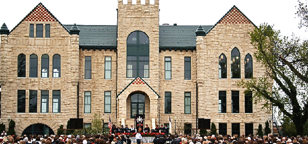 Cooper Hall is a landmark on the Sterling College campus and is also the location for graduation
