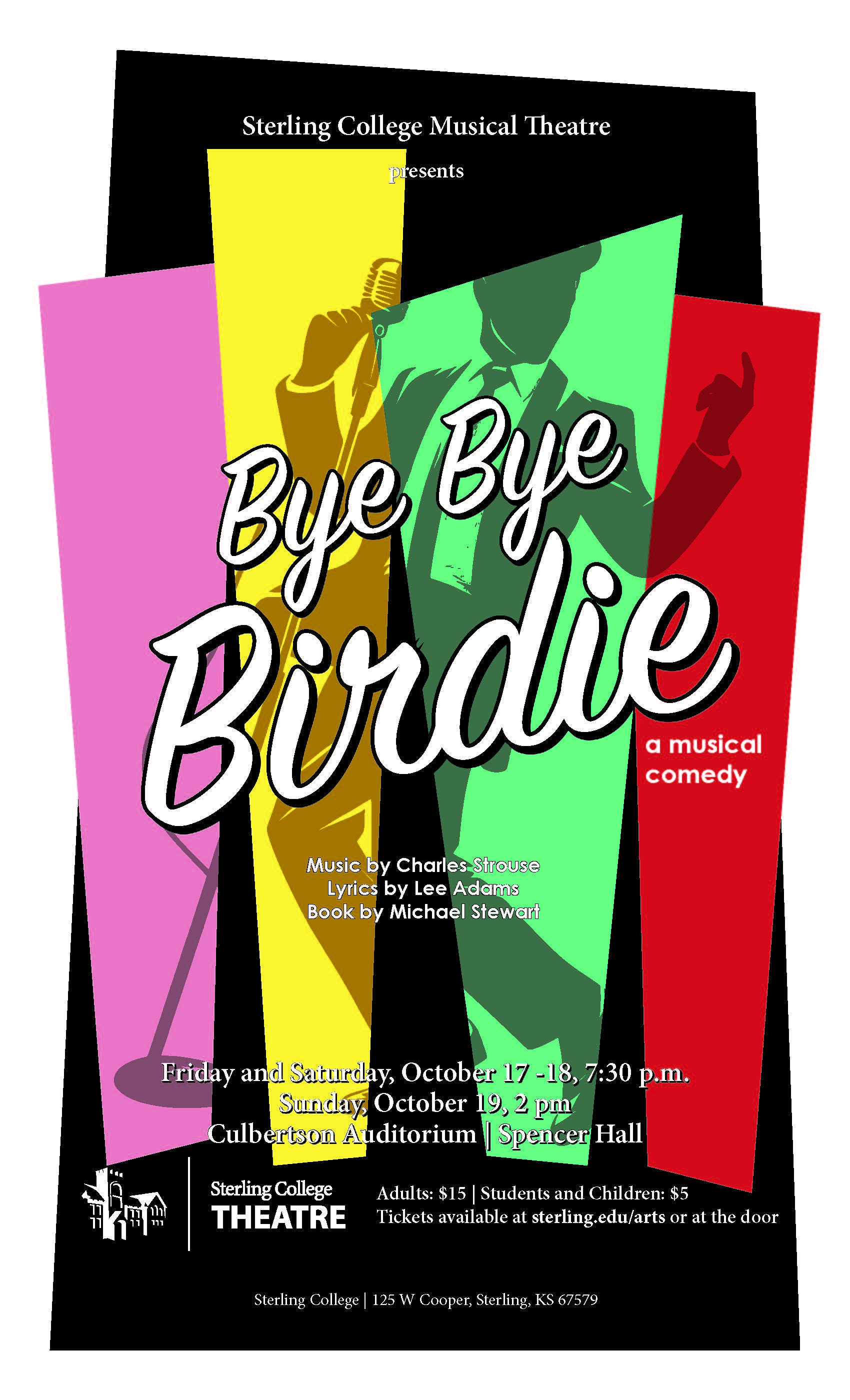 Theatre show poster in different colors