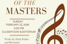 Musical Band poster featuring musical symbols and notes