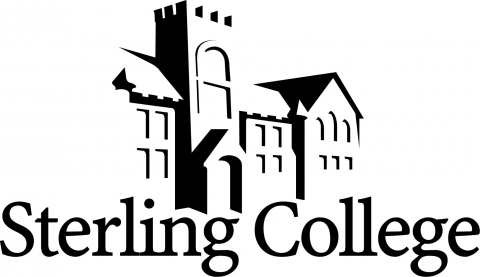 Logo for Sterling College featuring the iconic Cooper Hall building