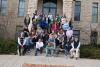 The chorale poses on the front steps of Cooper prior to leaving for tour.